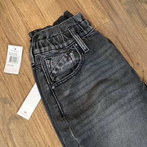 Vigoss Paperbag Waist Boyfriend Jeans - Picture 2 of 7